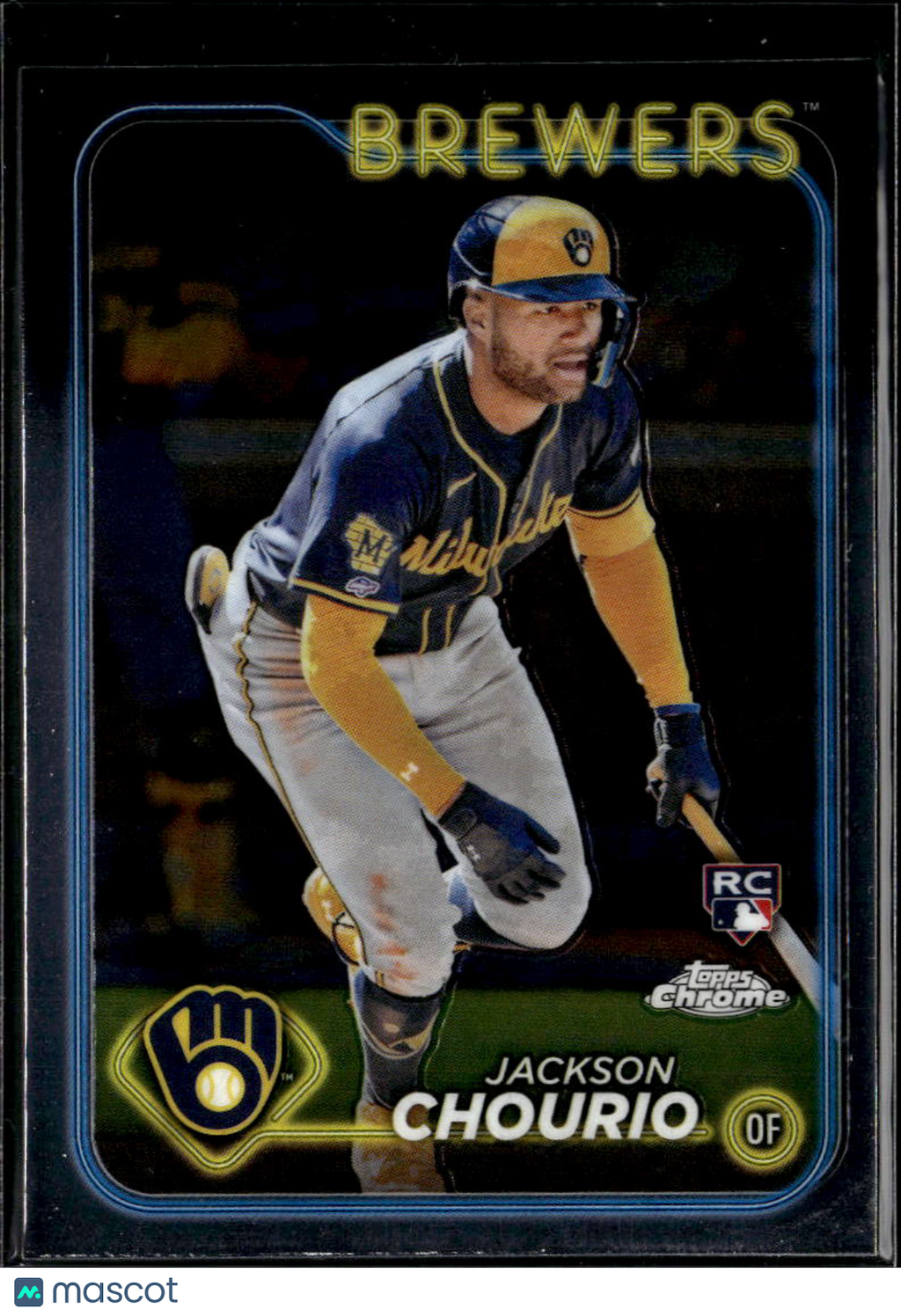 Jackson Chourio 2024 Topps Chrome Rookie RC #161 Milwaukee Brewers