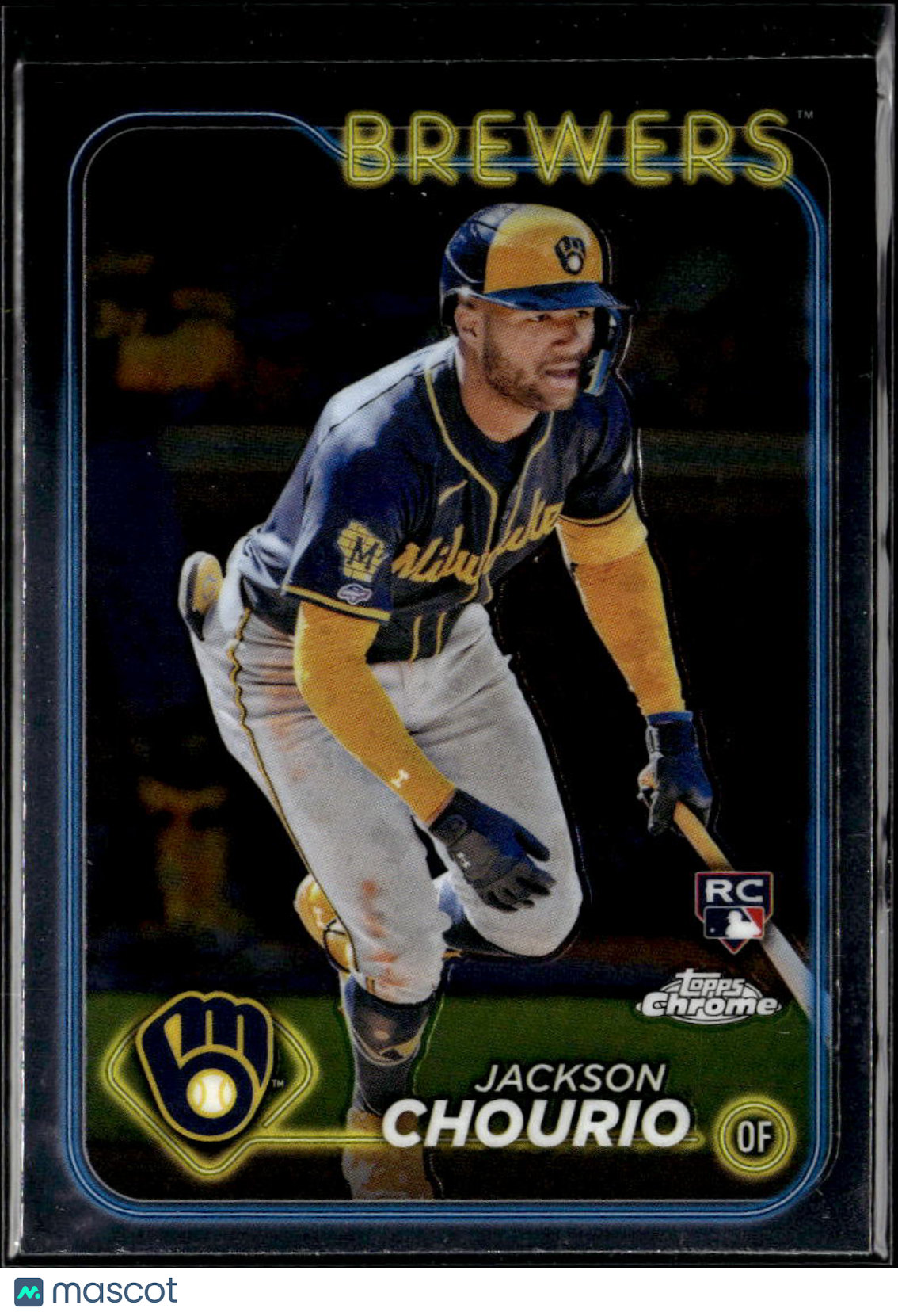 Jackson Chourio 2024 Topps Chrome Rookie RC #161 Milwaukee Brewers