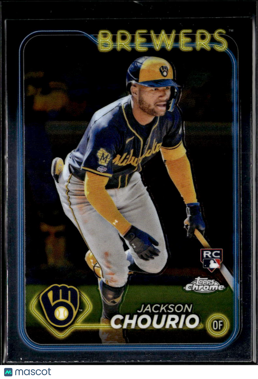 Jackson Chourio 2024 Topps Chrome Rookie RC #161 Milwaukee Brewers
