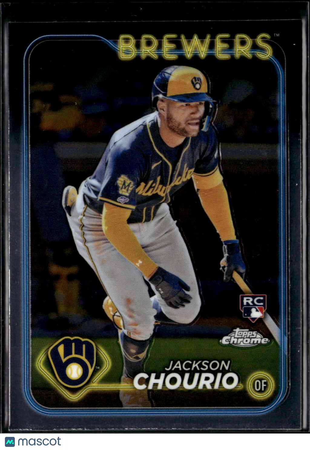 Jackson Chourio 2024 Topps Chrome Rookie RC #161 Milwaukee Brewers