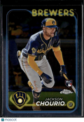 Jackson Chourio 2024 Topps Chrome Rookie RC #161 Milwaukee Brewers
