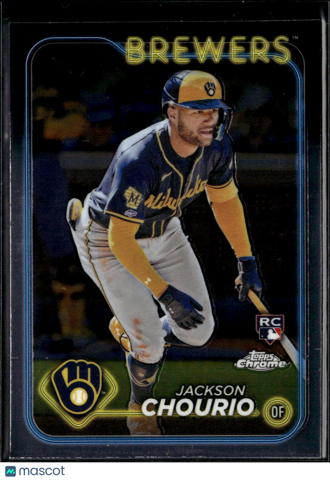 Jackson Chourio 2024 Topps Chrome Rookie RC #161 Milwaukee Brewers