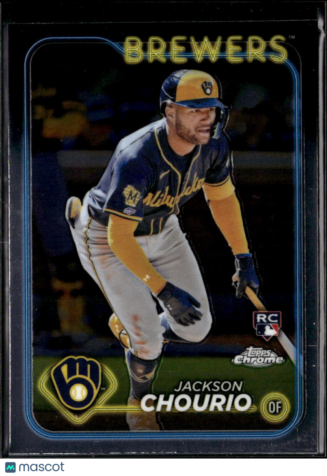 Jackson Chourio 2024 Topps Chrome Rookie RC #161 Milwaukee Brewers