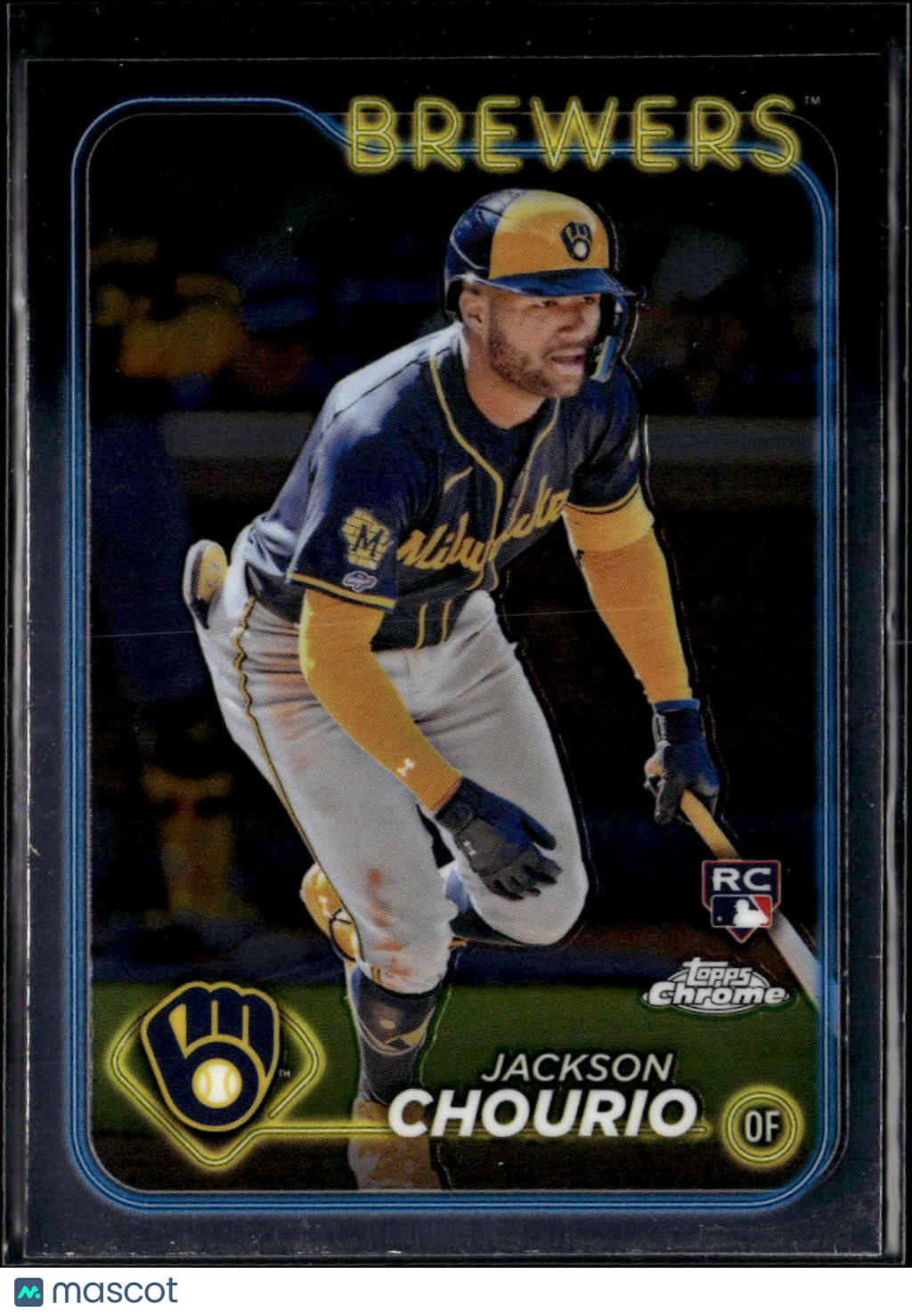 Jackson Chourio 2024 Topps Chrome Rookie RC #161 Milwaukee Brewers