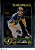 Jackson Chourio 2024 Topps Chrome Rookie RC #161 Milwaukee Brewers