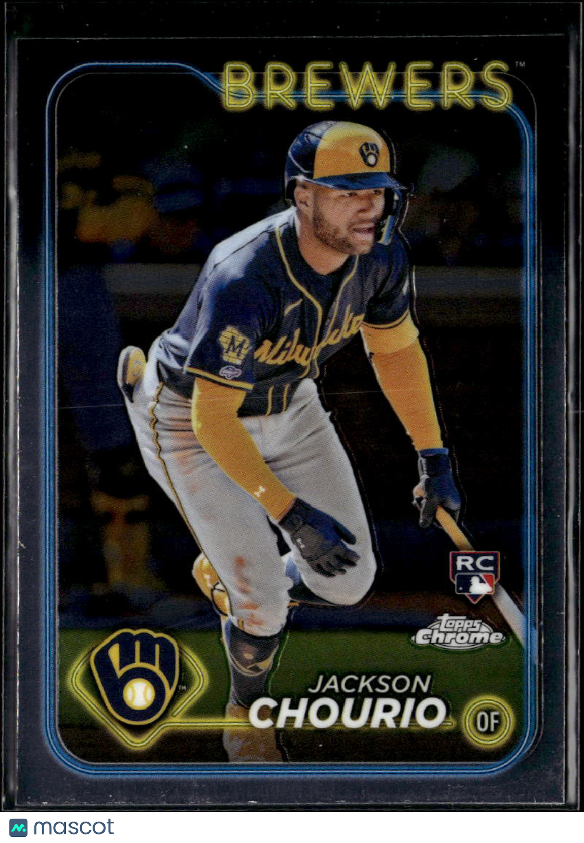 Jackson Chourio 2024 Topps Chrome Rookie RC #161 Milwaukee Brewers