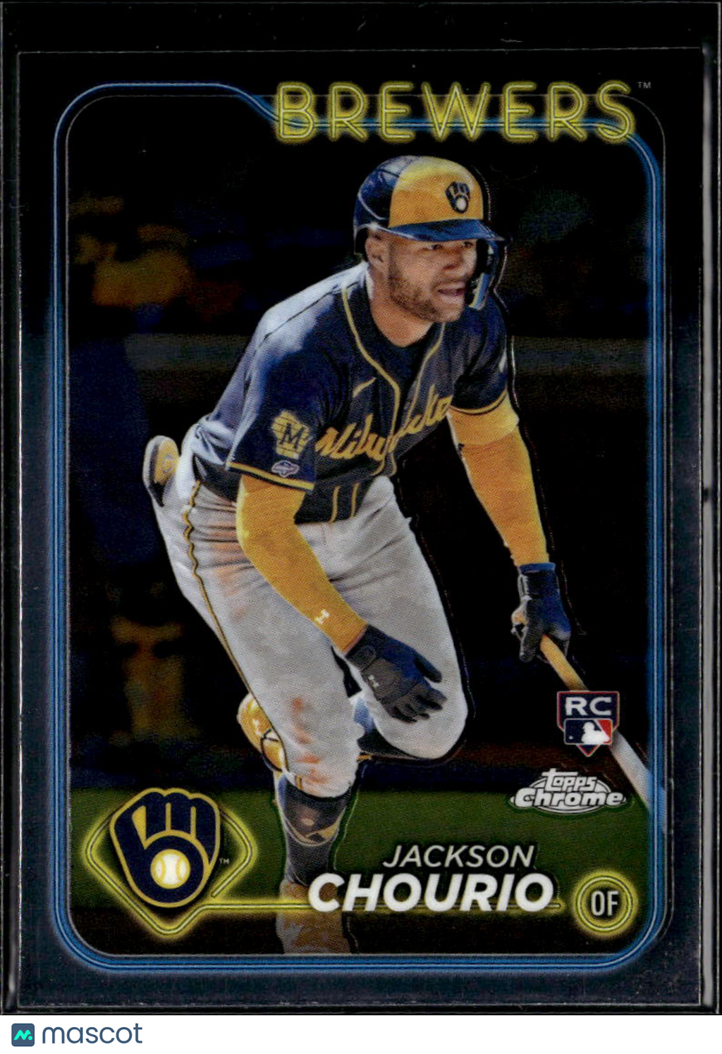 Jackson Chourio 2024 Topps Chrome Rookie RC #161 Milwaukee Brewers