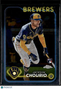 Jackson Chourio 2024 Topps Chrome Rookie RC #161 Milwaukee Brewers
