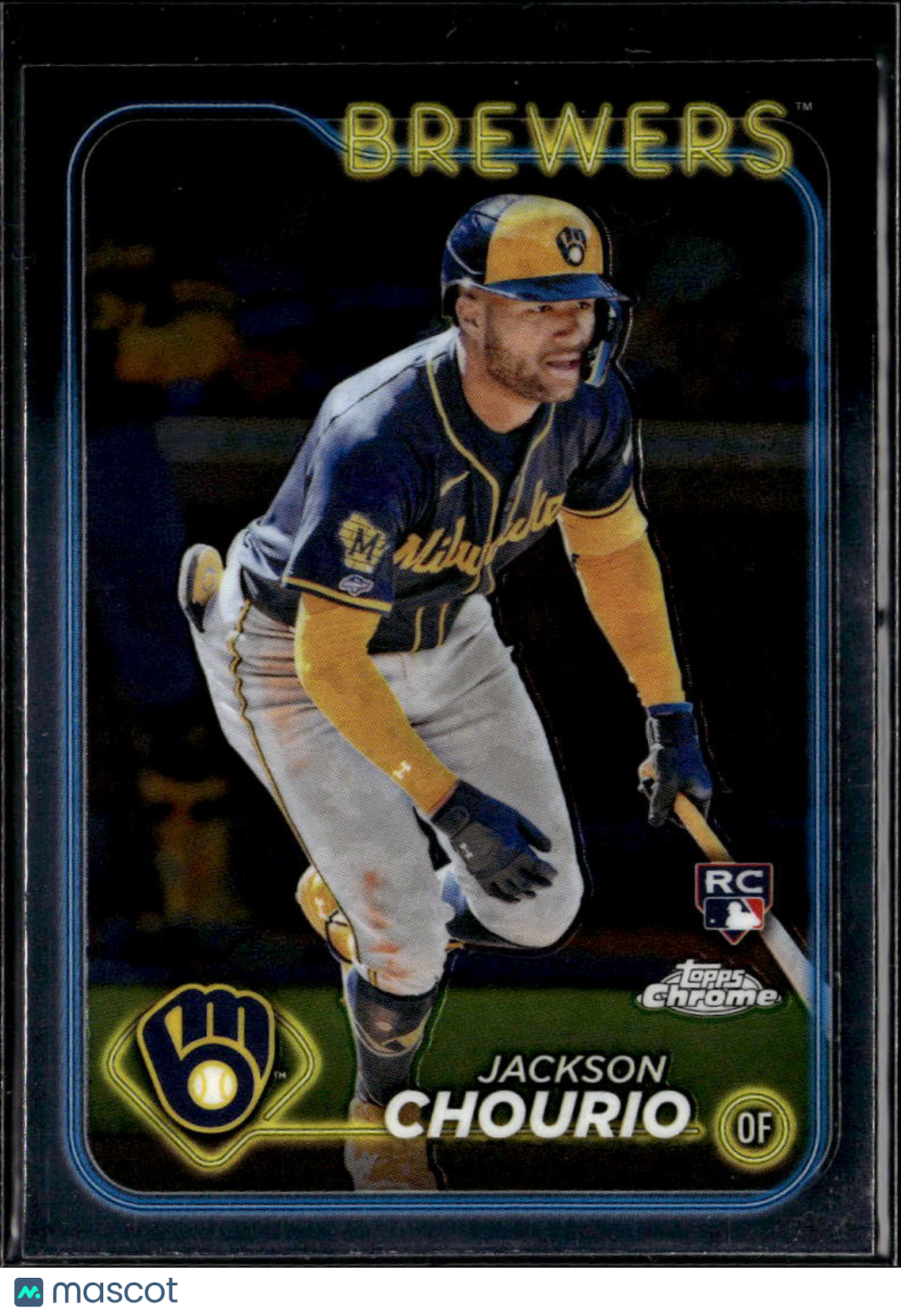 Jackson Chourio 2024 Topps Chrome Rookie RC #161 Milwaukee Brewers
