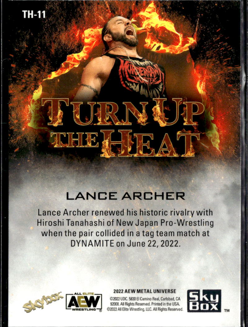 Lance Archer 2022 SkyBox Metal Universe AEW Turn Up the Heat