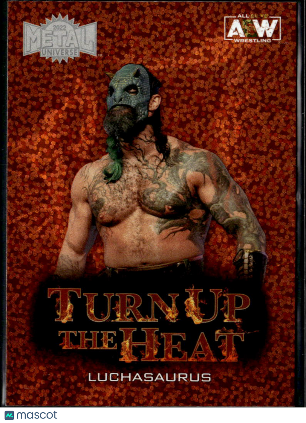 Luchasaurus 2022 SkyBox Metal Universe AEW Turn Up the Heat