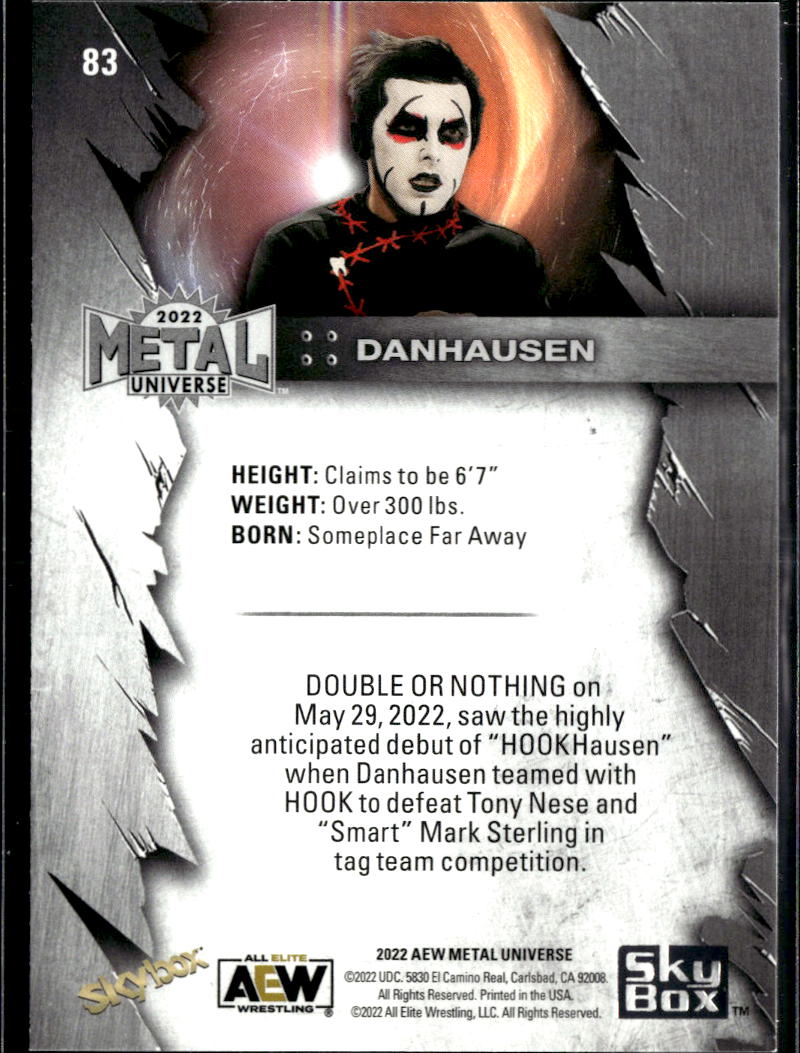 Danhausen 2022 SkyBox Metal Universe #83