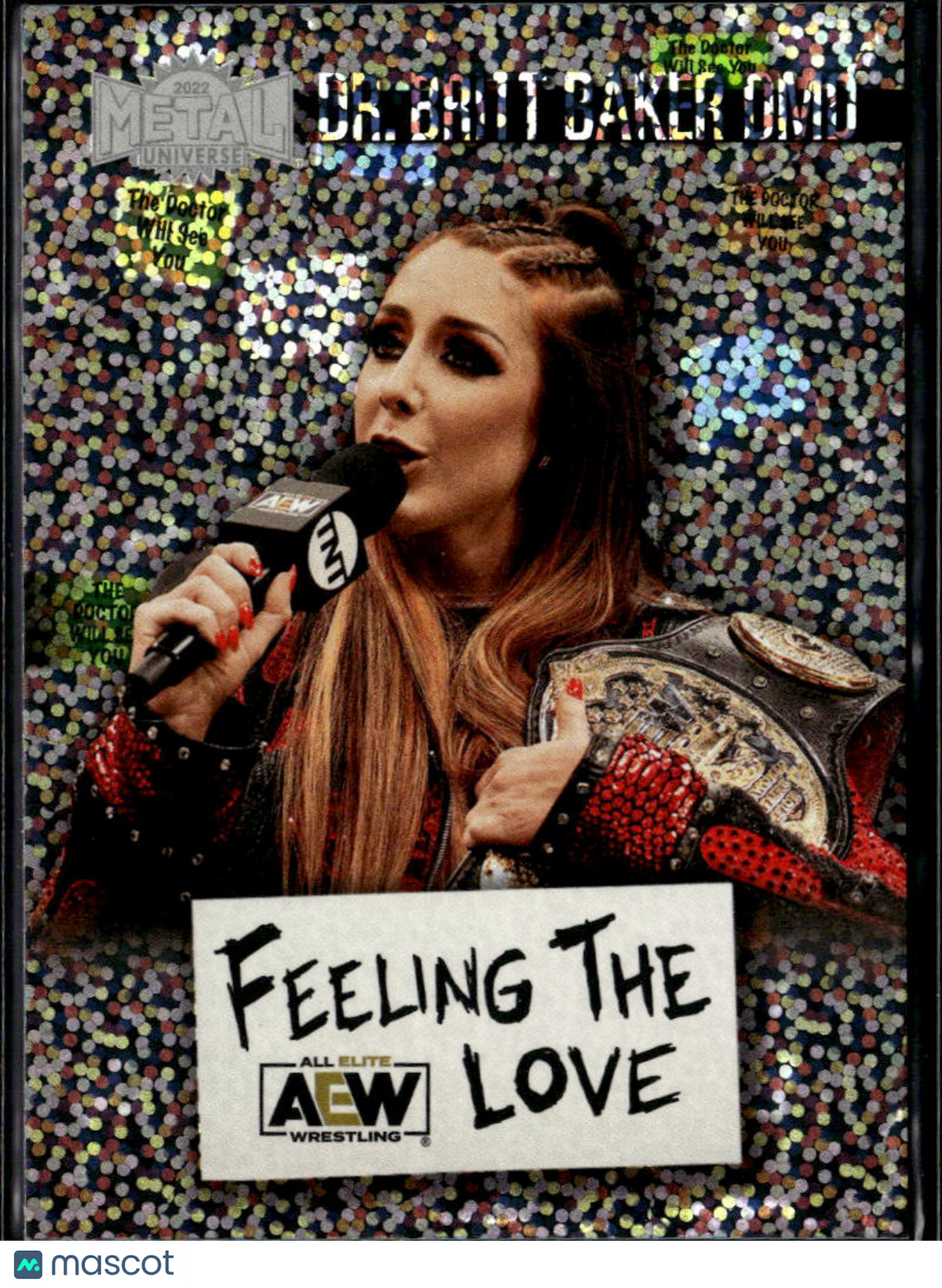 Dr. Britt Baker DMD 2022 SkyBox AEW Metal Universe Feeling The Love