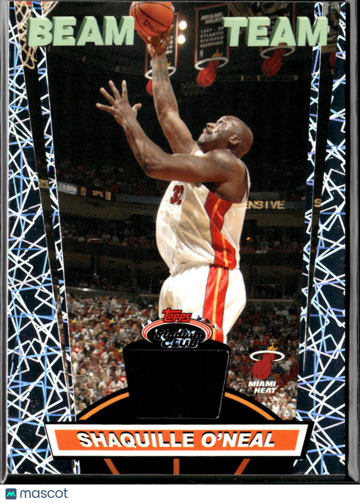 Shaquille O'Neal 2007 Topps Stadium Club Beam Team Game Worn Patch Miami Heat