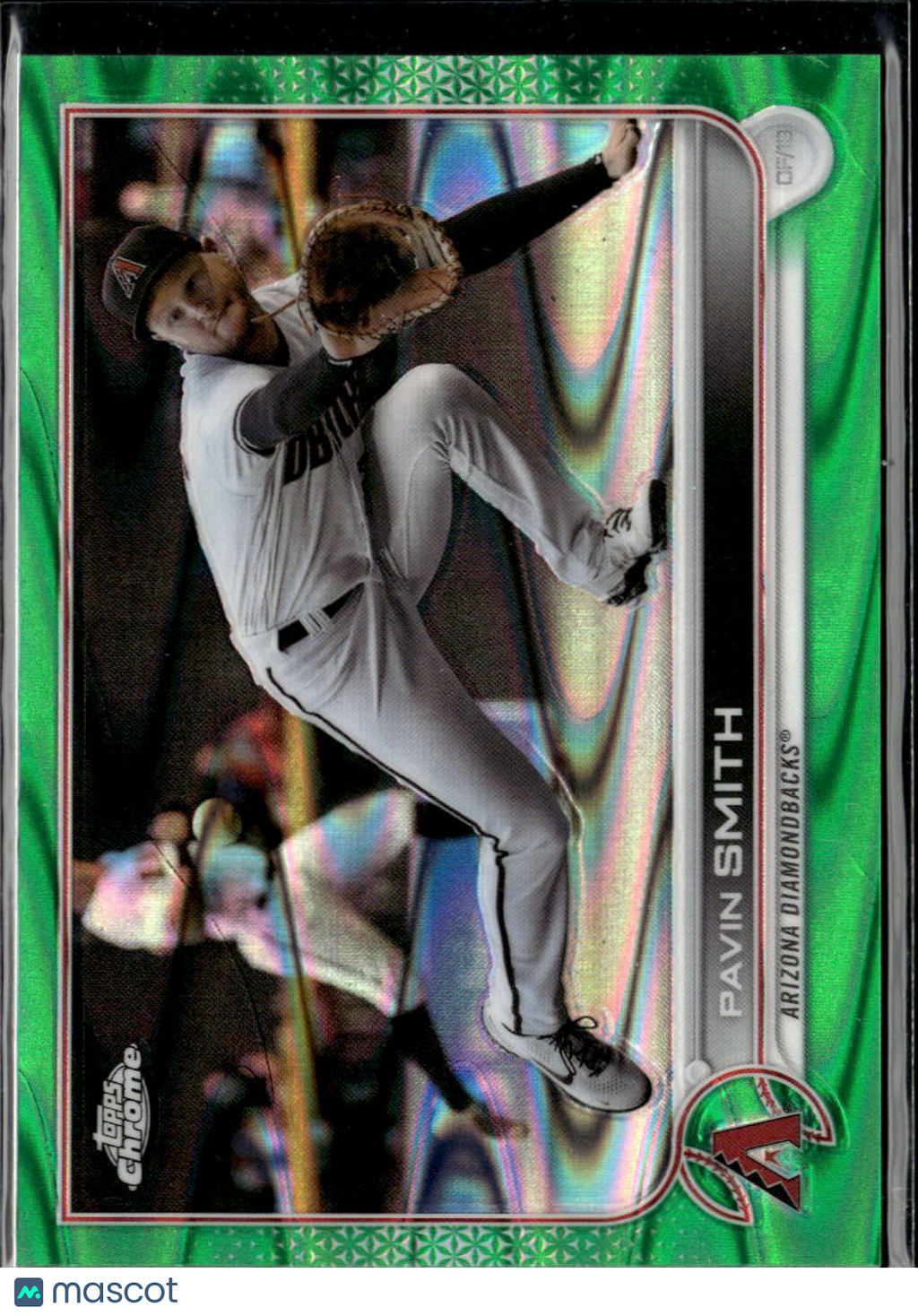 Pavin Smith 2022 Topps Chrome Green Wave Refractor /99 Arizona Diamondbacks