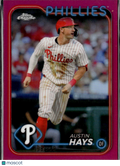 Austin Hays 2024 Topps Chrome Pink Refractor /399 Philadelphia Phillies