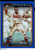 Zach Neto 2024 Topps Chrome Blue Refractor 132/150 Los Angeles Angels