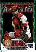 Logan O'Hoppe 2023 Topps Green Foilboard RC /499 Los Angeles Angels