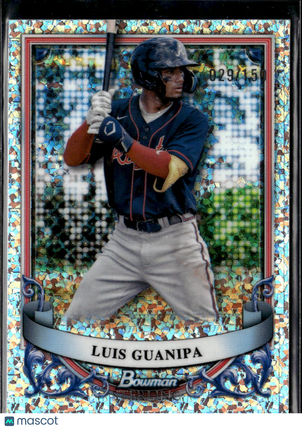 Luis Guanipa 2024 Bowman Sterling Speckle Refractor /150 Atlanta Braves