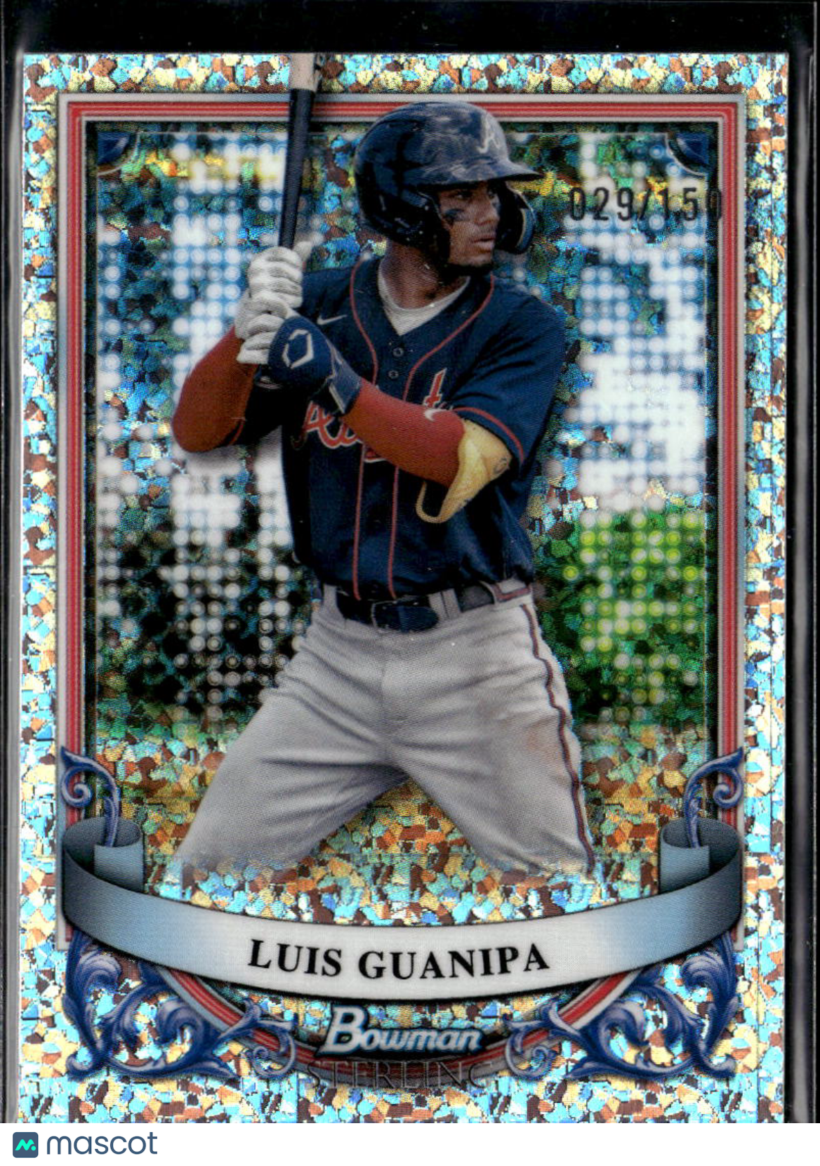 Luis Guanipa 2024 Bowman Sterling Speckle Refractor /150 Atlanta Braves