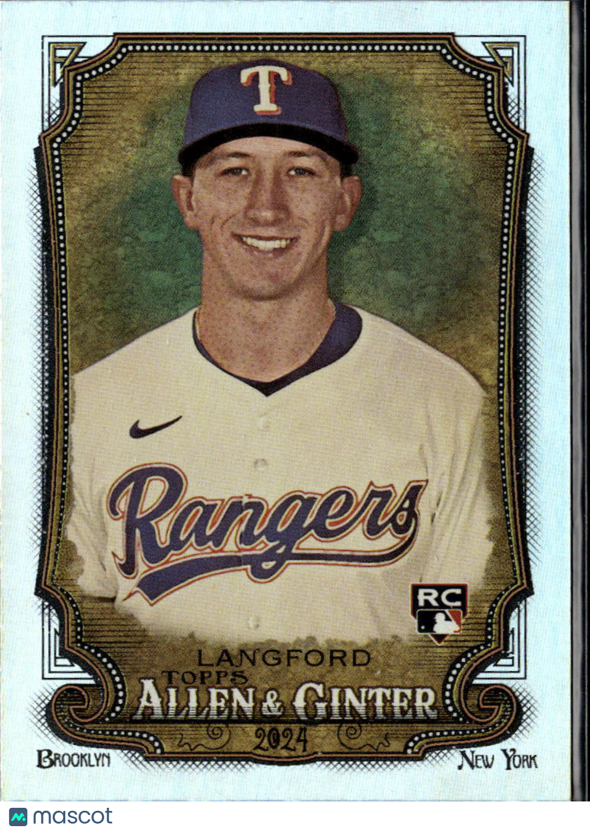 Wyatt Langford 2024 Topps Allen & Ginter Silver Foil RC Rookie Texas Rangers