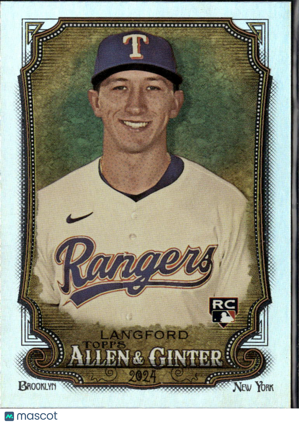 Wyatt Langford 2024 Topps Allen & Ginter Silver Foil RC Rookie Texas Rangers