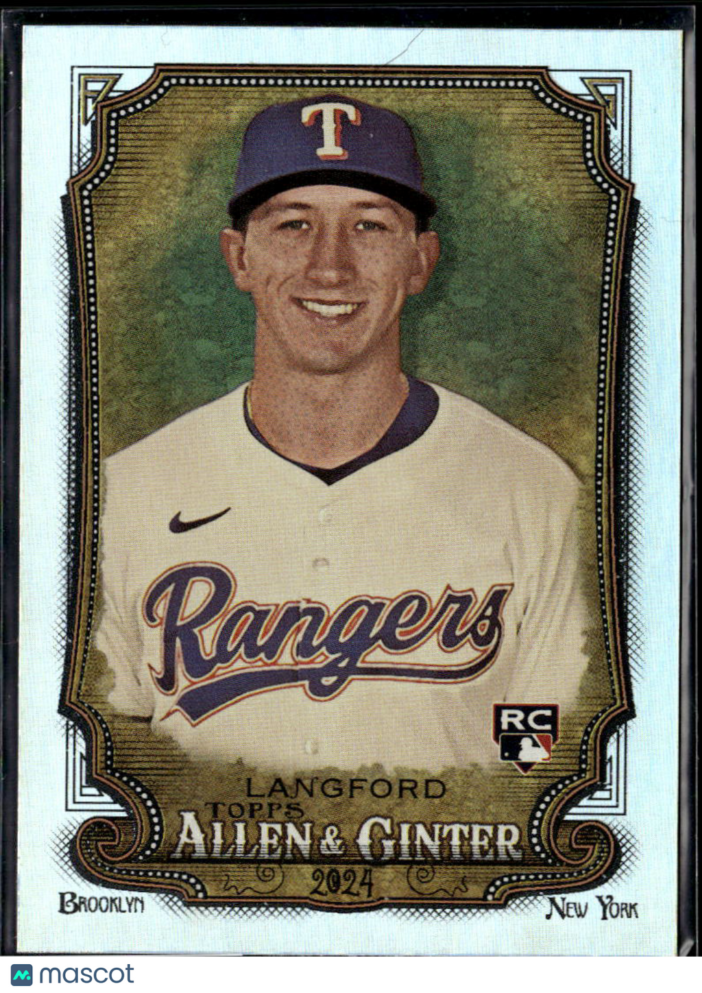 Wyatt Langford 2024 Topps Allen & Ginter Silver Foil RC Rookie Texas Rangers