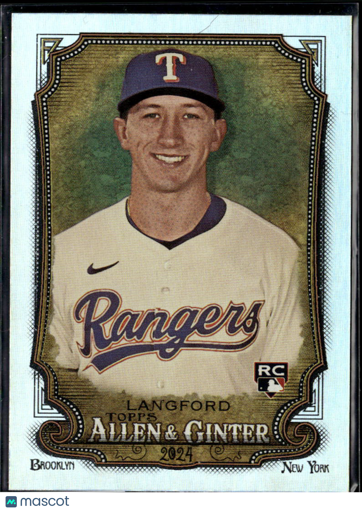 Wyatt Langford 2024 Topps Allen & Ginter Silver Foil RC Rookie Texas Rangers
