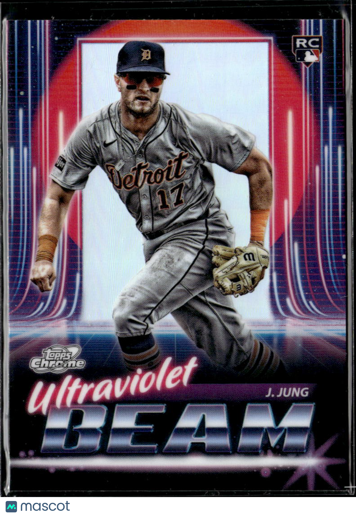 Jace Jung 2025 Topps Chrome Cosmic Ultaviolet Beam RC Detroit Tigers