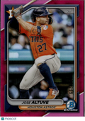 Jose Altuve 2024 Bowman Chrome Fuchsia Refractor /299 Houston Astros