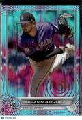 German Marquez 2022 Topps Chrome Aqua Sonic Refractor 99/199 Colorado Rockies
