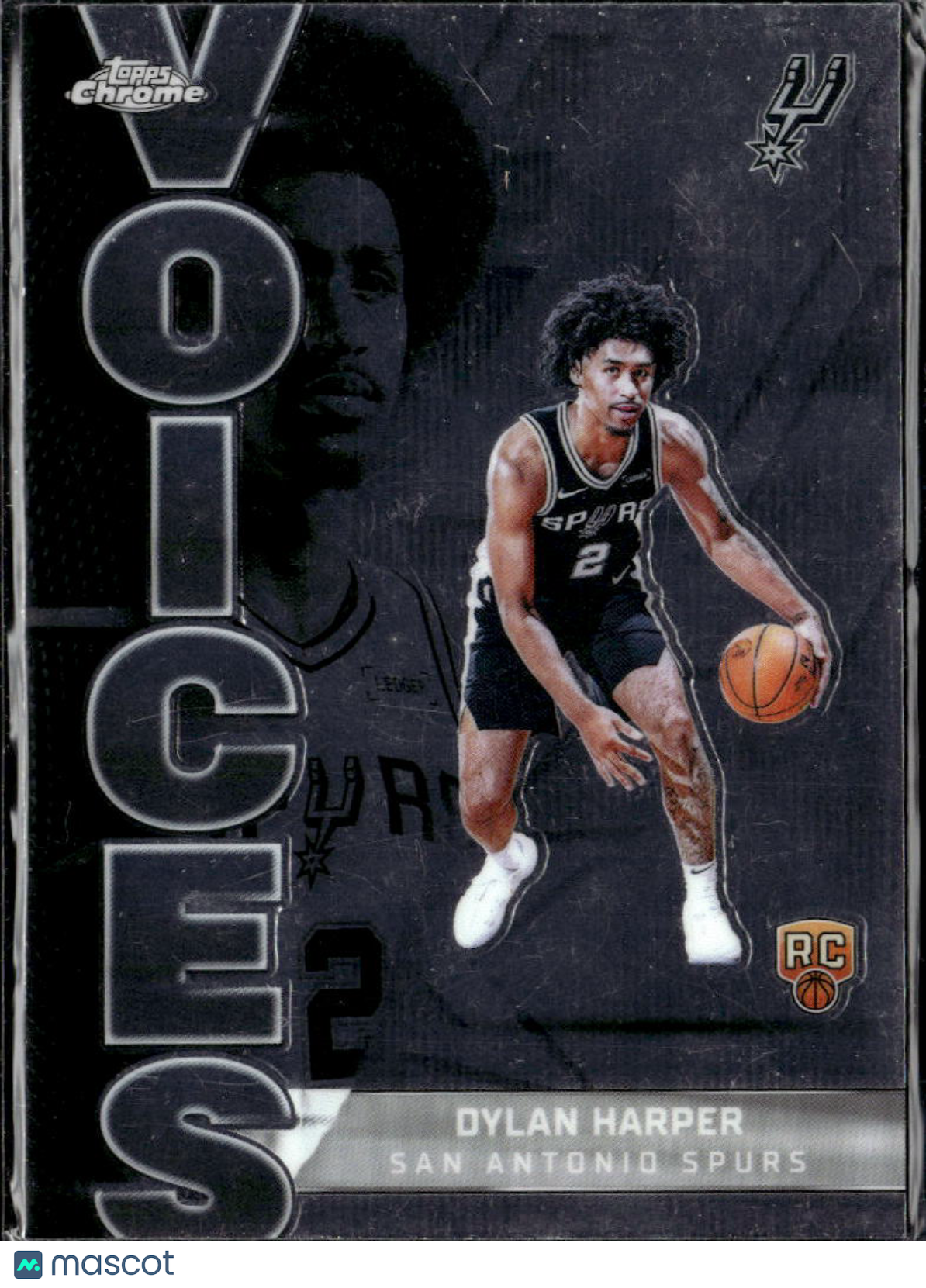 Dylan Harper 2025 Topps Chrome Voices Rookie RC San Antonio Spurs