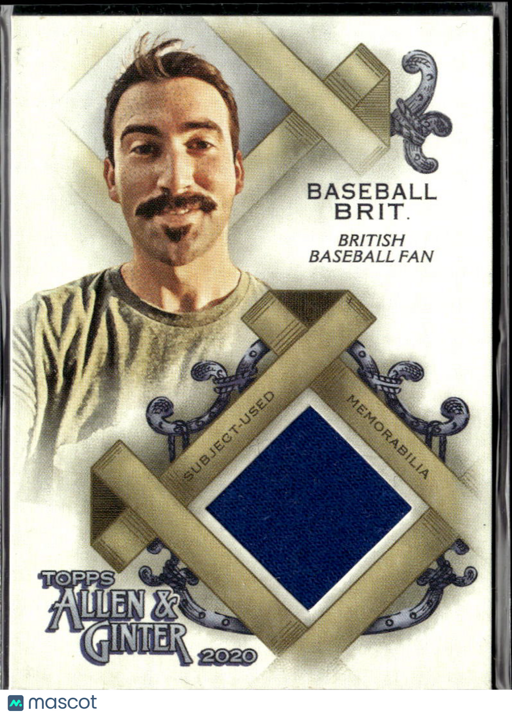 Baseball Brit Joey Mellows 2020 Topps Allen & Ginter Relic Patch