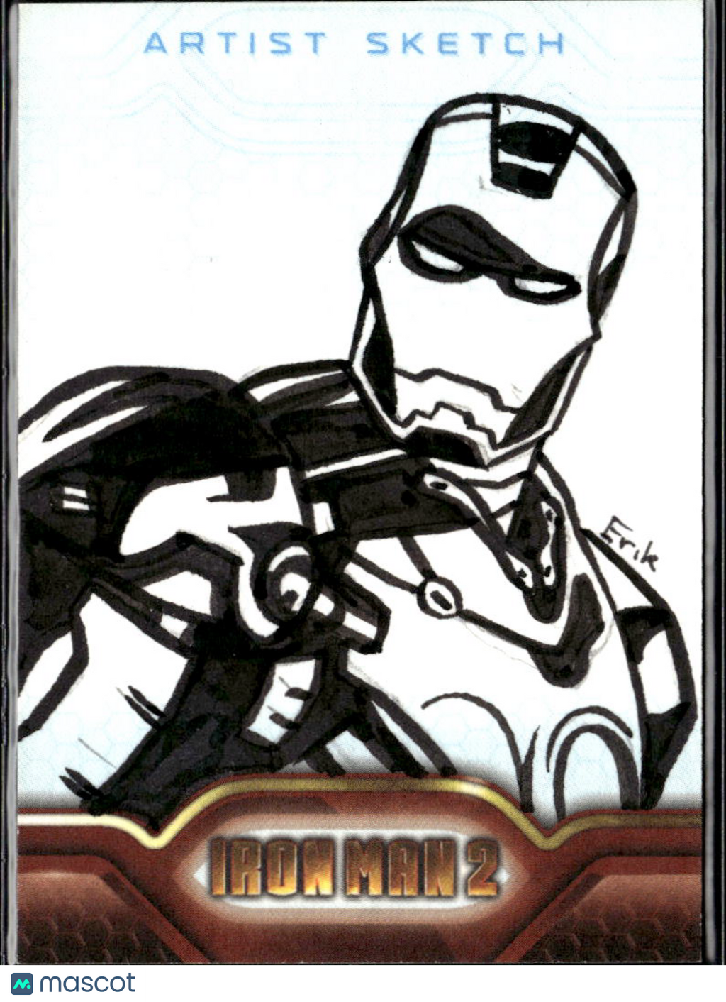 Iron Man 2010 Upper Deck 2 Sketch Card 1/1 One-of-One