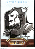Iron Man 2010 Upper Deck 2 Sketch Card 1/1 One-of-One