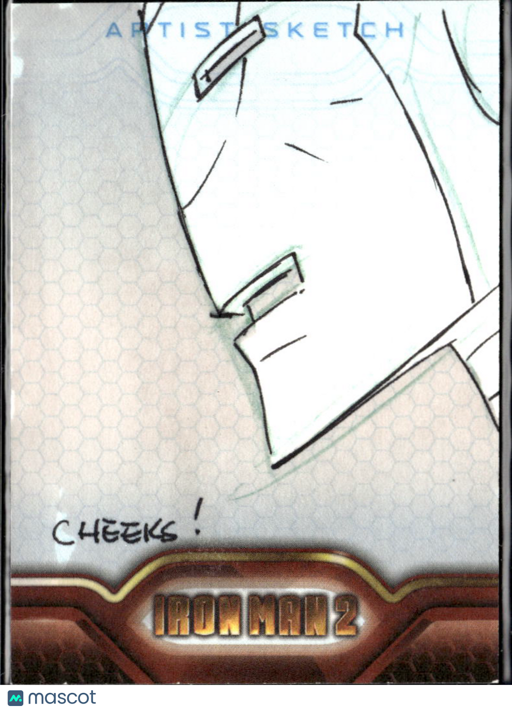 Iron Man 2010 Upper Deck 2 Sketch Card 1/1 One-of-One