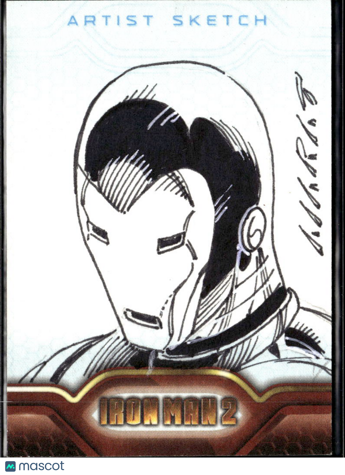 Iron Man 2010 Upper Deck 2 Sketch Card 1/1 One-of-One