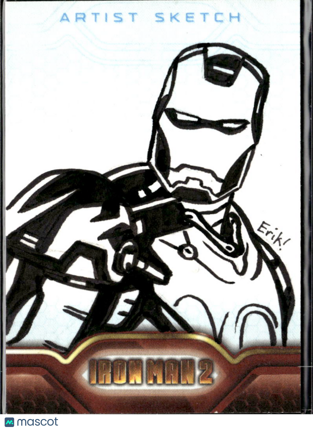 Iron Man 2010 Upper Deck 2 Sketch Card 1/1 One-of-One
