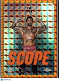 CM Punk 2026 Topps Chrome WWE Orange Refractor Scope 7/25