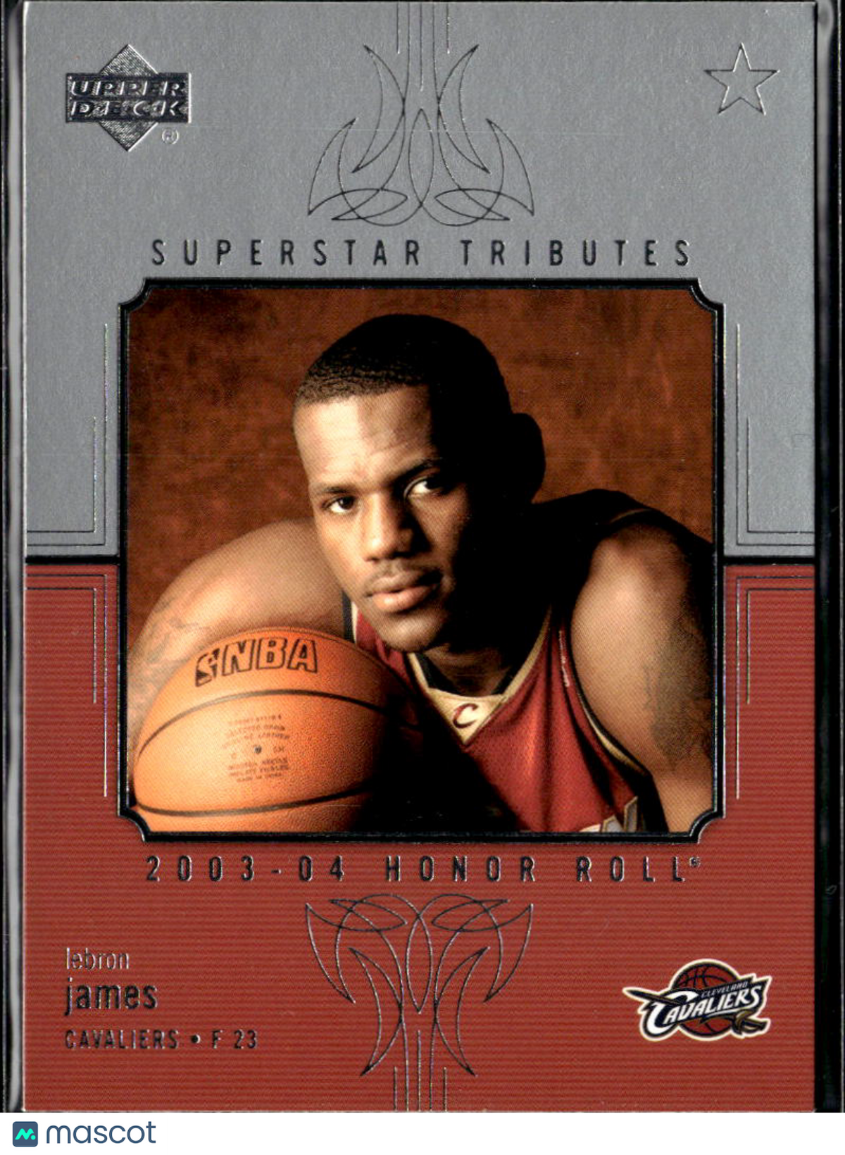 LeBron James 2003-04 Upper Deck Honor Roll Superstar Tributes RC Cavaliers