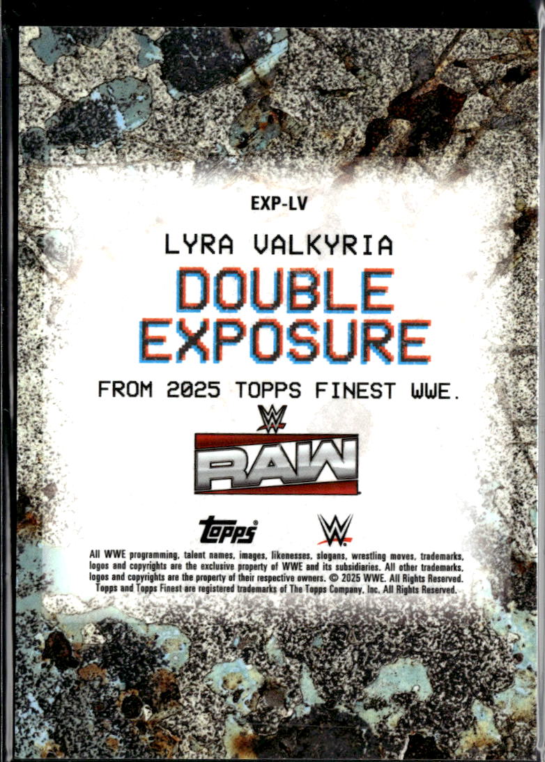 Lyra Valkyria 2025 Topps Finest WWE Double Exposure SSP CASE HIT