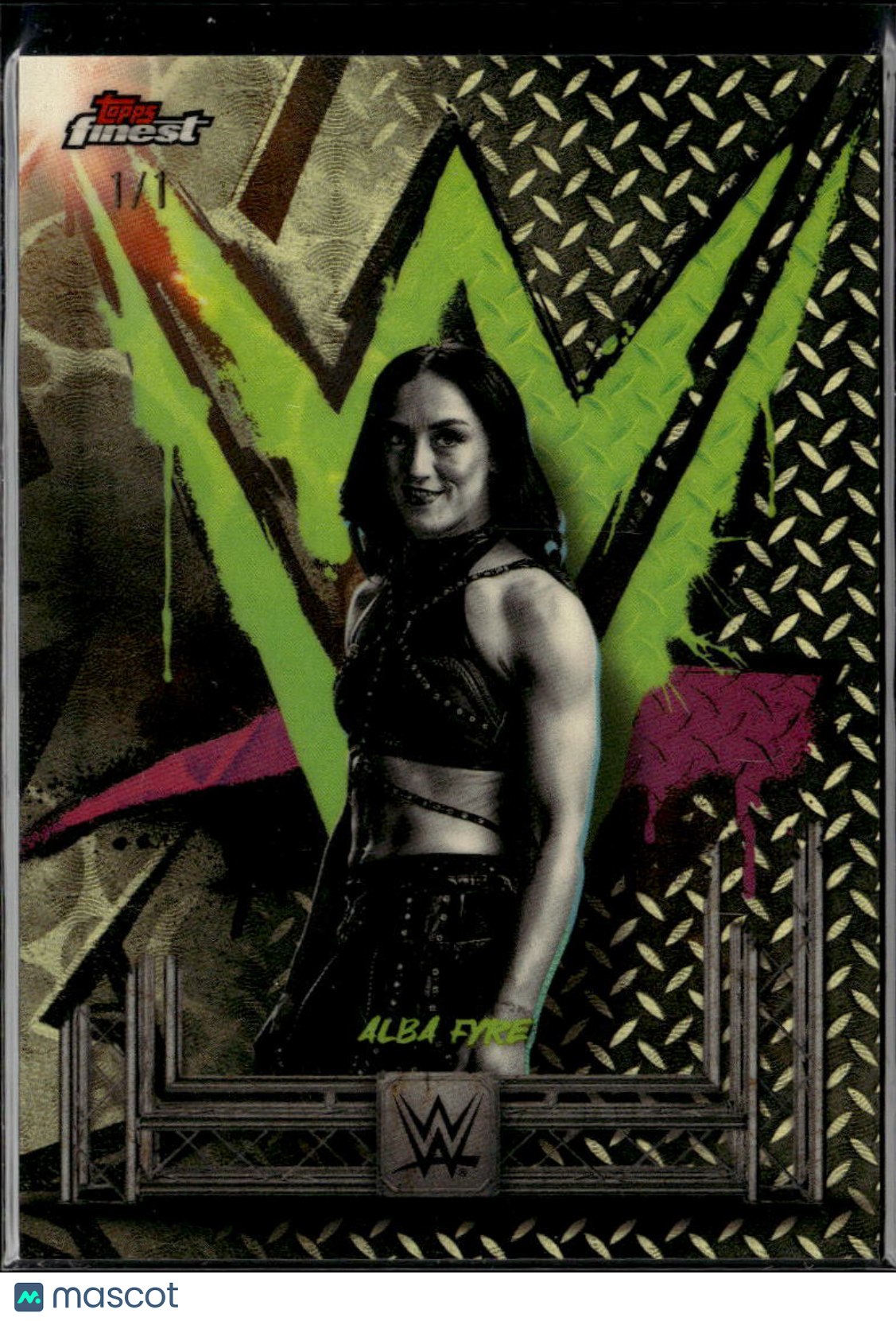 Alba Fyre 2025 Topps Finest WWE Superfractor 1/1 Smack Down