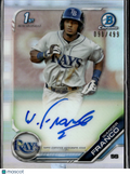 Wander Franco 2019 Bowman Chrome 1st Auto Autograph 98/499 Tampa Bay Rays
