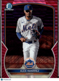 Alex Ramirez 2023 Bowman Chrome Fuchsia /199 New York Mets