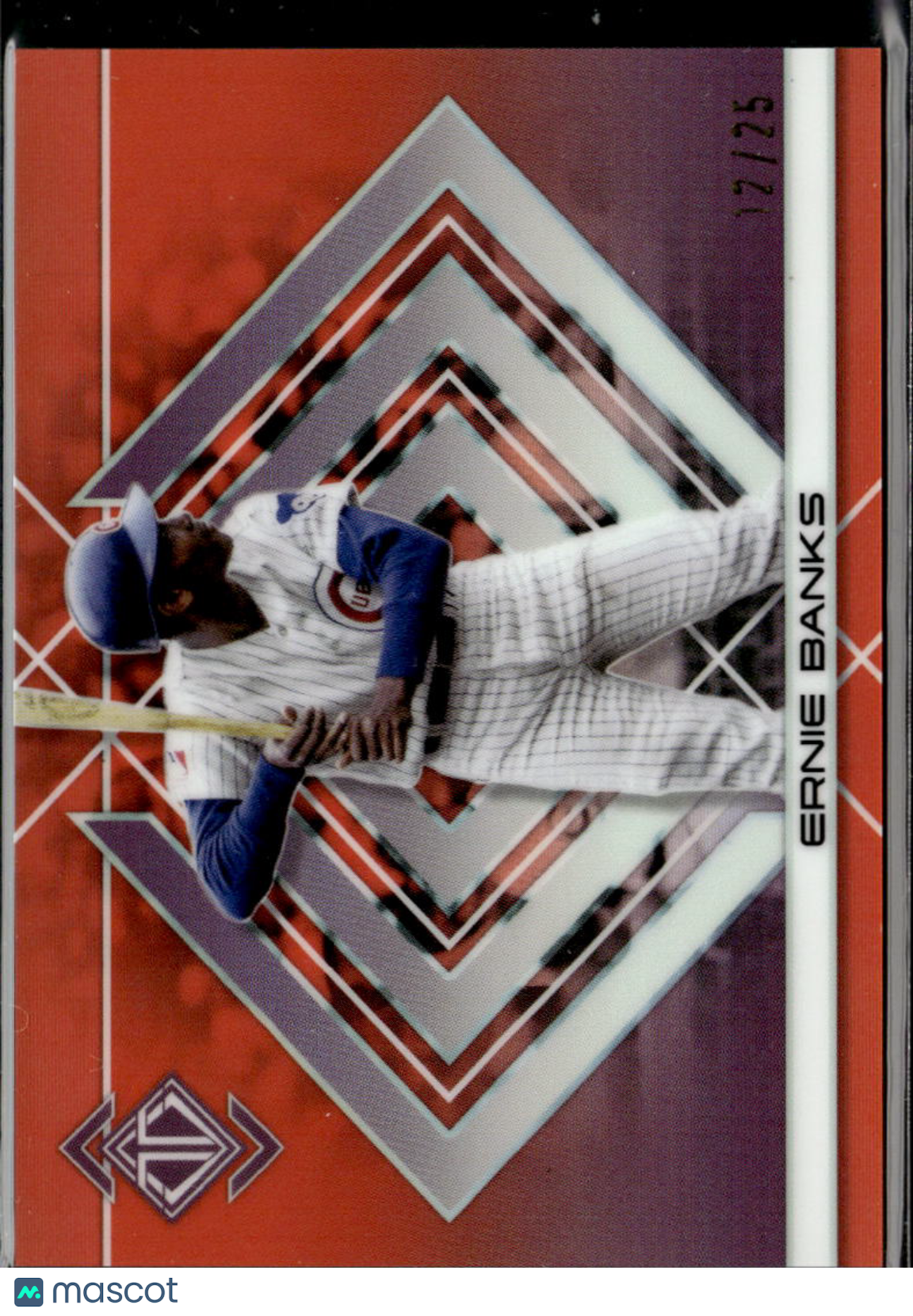 Ernie Banks 2025 Topps Transcendent Orange 12/25 Chicago Cubs