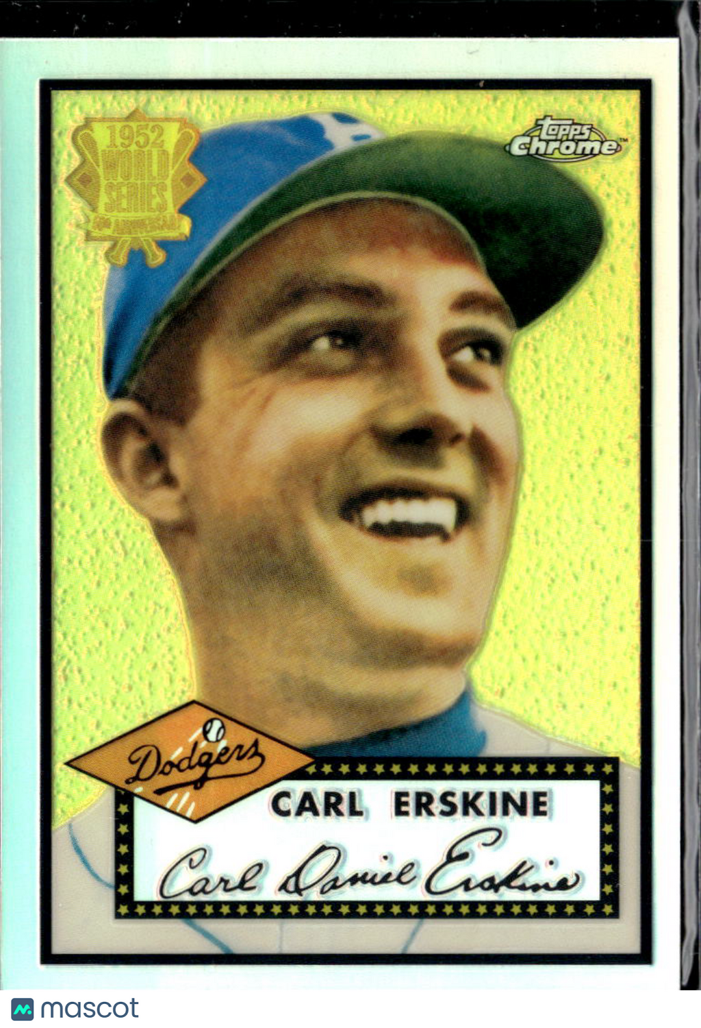 Carl Erskine 2002 Topps Chrome '52 Refractor Brooklyn Dodgers