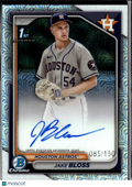 Jake Bloss 2024 Bowman Chrome 1st Auto Autograph /150 Houston Astros