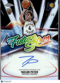 Taelon Peter 2026 Topps Chrome Auto Autograph Black RC 10/10 Indiana Pacers