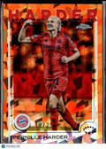 Pernille Harder 2025 Topps Chrome Sapphire Orange Refractor /25 Bayern München