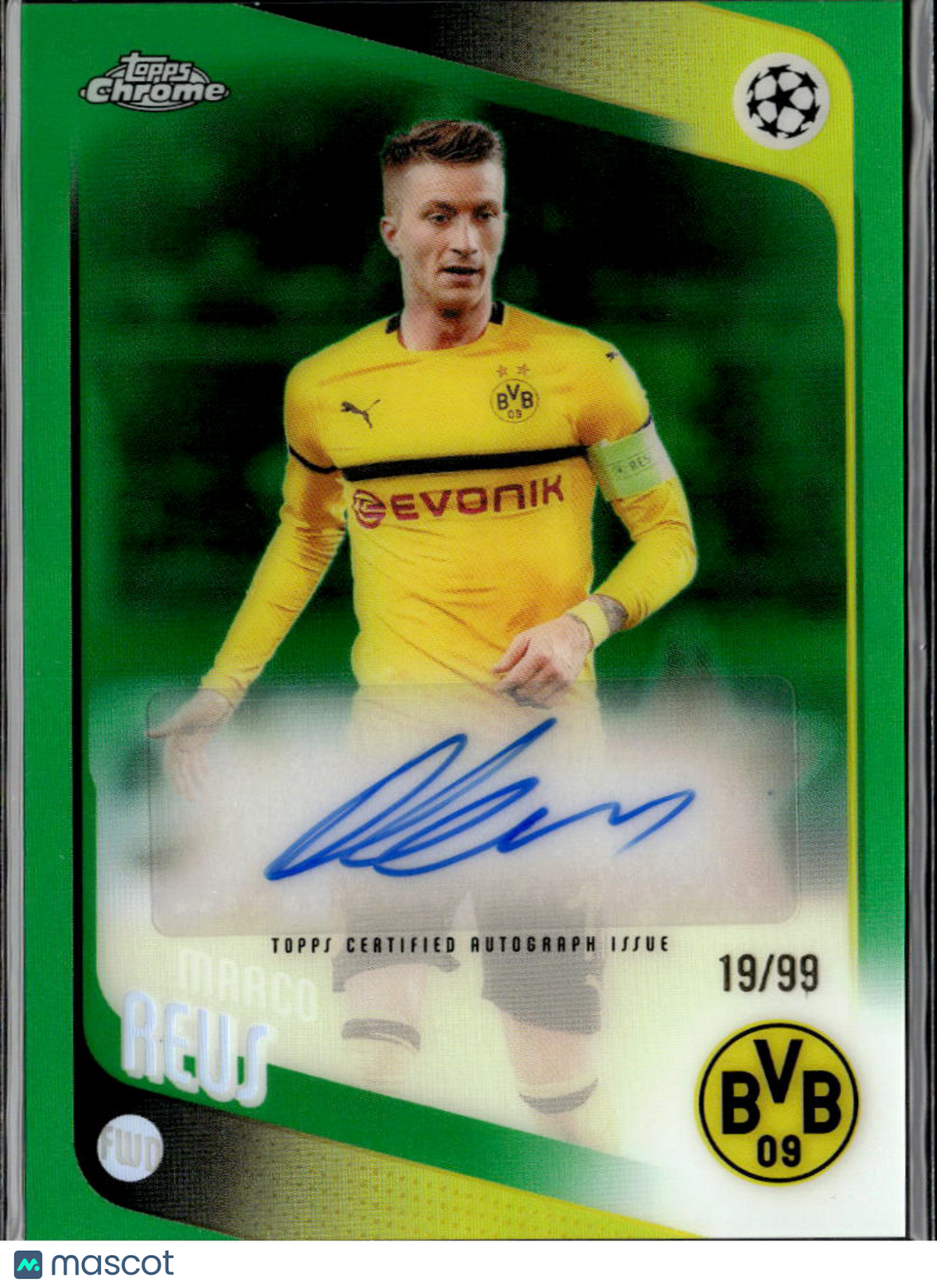 Marco Reus 2025/26 Topps Chrome UEFA Auto Autograph 19/99 Borussia Dortmund